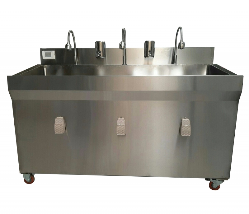 Bồn rửa tay tiệt trùng Inox 3 vòi