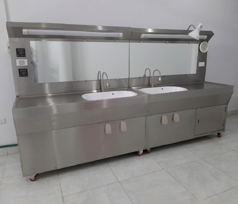 Bồn tắm trẻ sơ sinh inox 2 chậu