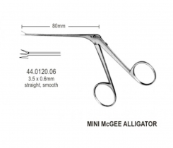 Kẹp gắp dị vật tai Alligator Hilbro 44.0120.06